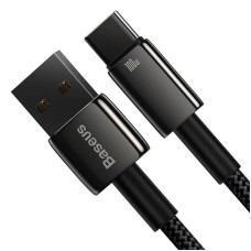 Baseus Tungsten Gold Cable USB to USB-C, 100W, 1m (black) Baseus Tungsten Gold Cable USB to USB-C, 100W, 1m (black)