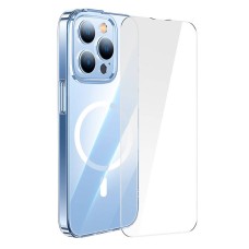 Baseus Crystal Transparent Magnetic Case and Tempered Glass set for iPhone 14 Pro Max Baseus Crystal Transparent Magnetic Case and Tempered Glass set for iPhone 14 Pro Max