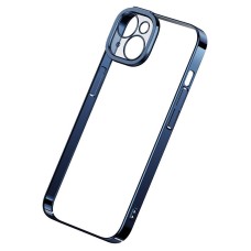 Baseus Glitter Transparent Case and Tempered Glass set for iPhone 14 Plus (blue)