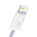 USB cable for Lightning Baseus Dynamic 2 Series, 2.4A, 2m (purple)