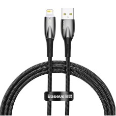 USB cable for Lightning Baseus Glimmer Series, 2.4A, 1m (Black) USB cable for Lightning Baseus Glimmer Series, 2.4A, 1m (Black)