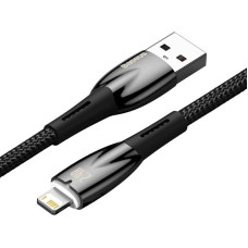 USB cable for Lightning Baseus Glimmer Series, 2.4A, 1m (Black) USB cable for Lightning Baseus Glimmer Series, 2.4A, 1m (Black)
