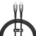 USB-C cable for Lightning Baseus Glimmer Series, 20W, 1m (Black)
