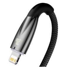 USB-C cable for Lightning Baseus Glimmer Series, 20W, 2m (Black) USB-C cable for Lightning Baseus Glimmer Series, 20W, 2m (Black)