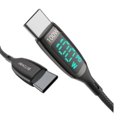 USB-C to USB-C cable BlitzWolf BW-TC23, with display, 100W, 0.9m (black) USB-C to USB-C cable BlitzWolf BW-TC23, with display, 100W, 0.9m (black)