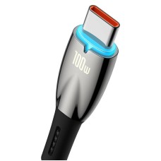 USB cable for USB-C Baseus Glimmer Series, 100W, 1m (Black)