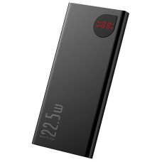 Powerbank Baseus Adaman Metal, 10000mAh, 2xUSB, USB-C, Lightning, MicroUSB 22.5W (black)