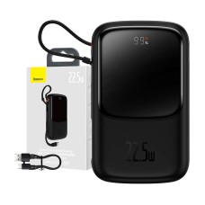 Powerbank Baseus Qpow PRO with cable, 10000mAh, 22.5W (Black)