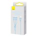3in1 USB cable Baseus StarSpeed Series, USB-C + Micro + Lightning 3,5A, 1.2m (Blue)