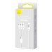 3in1 USB cable Baseus StarSpeed Series, USB-C + Micro + Lightning 3,5A, 1.2m (White)