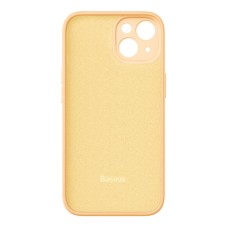 Baseus Liquid Silica Gel Case for iPhone 14 Plus (sunglow)+ tempered glass + cleaning kit Baseus Liquid Silica Gel Case for iPhone 14 Plus (sunglow)+ tempered glass + cleaning kit