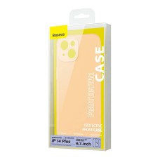 Baseus Liquid Silica Gel Case for iPhone 14 Plus (sunglow)+ tempered glass + cleaning kit Baseus Liquid Silica Gel Case for iPhone 14 Plus (sunglow)+ tempered glass + cleaning kit