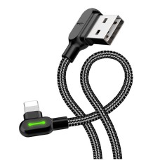 USB to Lightning cable, Mcdodo CA-4673, angled, 1.8m (black) USB to Lightning cable, Mcdodo CA-4673, angled, 1.8m (black)