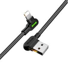 USB to Lightning cable, Mcdodo CA-4673, angled, 1.8m (black) USB to Lightning cable, Mcdodo CA-4673, angled, 1.8m (black)