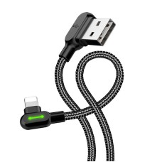 USB to Lightning cable, Mcdodo CA-4679, angled, 3m (black)