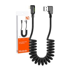 USB to Lightning cable, Mcdodo CA-7300, angled, 1.8m (black)