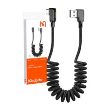 USB to USB-C cable, Mcdodo CA-7310, angled, 1.8m (black) USB to USB-C cable, Mcdodo CA-7310, angled, 1.8m (black)