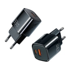 Charger Mcdodo Nano GaN CH-0151, USB + USB-C, 33W (black) Charger Mcdodo Nano GaN CH-0151, USB + USB-C, 33W (black)
