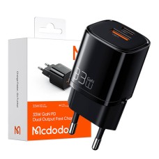 Charger Mcdodo Nano GaN CH-0151, USB + USB-C, 33W (black) Charger Mcdodo Nano GaN CH-0151, USB + USB-C, 33W (black)