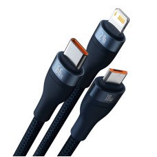 3in1 USB cable Baseus USB 3in1 Baseus Flash Series, USB-C + Micro + Lightning 66W, 1.2m (blue) 3in1 USB cable Baseus USB 3in1 Baseus Flash Series, USB-C + Micro + Lightning 66W, 1.2m (blue)
