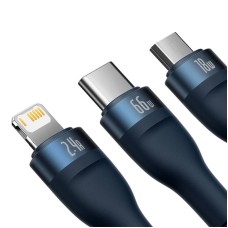 3in1 USB cable Baseus USB 3in1 Baseus Flash Series, USB-C + Micro + Lightning 66W, 1.2m (blue) 3in1 USB cable Baseus USB 3in1 Baseus Flash Series, USB-C + Micro + Lightning 66W, 1.2m (blue)