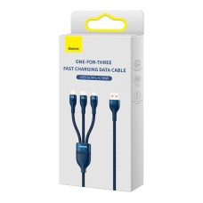 3in1 USB cable Baseus USB 3in1 Baseus Flash Series, USB-C + Micro + Lightning 66W, 1.2m (blue) 3in1 USB cable Baseus USB 3in1 Baseus Flash Series, USB-C + Micro + Lightning 66W, 1.2m (blue)
