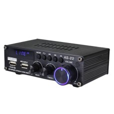 Blitzwolf AS-22 audio amplifier, 45W, Bluetooth 5.0, USB + remote control (black)