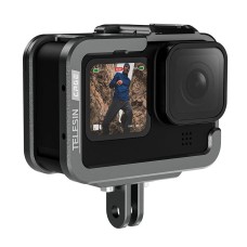 TELESIN Aluminum cage for GoPro Hero 12/11/10/9 +vertical adapter TELESIN Aluminum cage for GoPro Hero 12/11/10/9 +vertical adapter