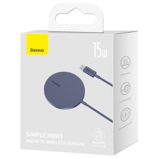 Magnetic Wireless Charger Baseus Simple Mini3 15W (Dusty purple) Magnetic Wireless Charger Baseus Simple Mini3 15W (Dusty purple)