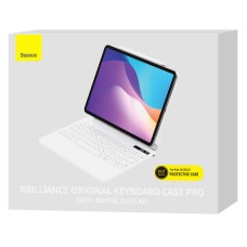 Case with keyboard for iPad Baseus Brilliance PRO 10, 10.9" (white) Case with keyboard for iPad Baseus Brilliance PRO 10, 10.9" (white)