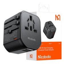 Universal wall charger Mcdodo EU/US/AU/UK CP-3471, PD 20W (black) Universal wall charger Mcdodo EU/US/AU/UK CP-3471, PD 20W (black)