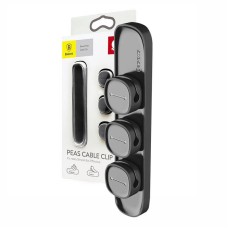 Baseus Peas Magnetic Cable Clip Black Baseus Peas Magnetic Cable Clip Black