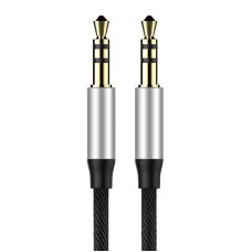Baseus Yiven Audio Cable Cable 3.5 male Audio M30 1.5M Silver+ Black Baseus Yiven Audio Cable Cable 3.5 male Audio M30 1.5M Silver+ Black