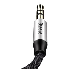 Baseus Yiven Audio Cable Cable 3.5 male Audio M30 1.5M Silver+ Black Baseus Yiven Audio Cable Cable 3.5 male Audio M30 1.5M Silver+ Black
