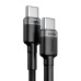 Baseus Cafule PD2.0 100W flash charging USB For Type-C cable (20V 5A)2m Gray+Black