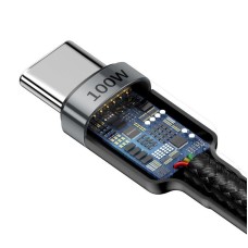 Baseus Cafule PD2.0 100W flash charging USB For Type-C cable (20V 5A)2m Gray+Black