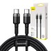 Baseus Cafule PD2.0 100W flash charging USB For Type-C cable (20V 5A)2m Gray+Black