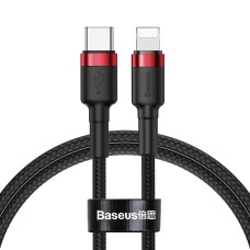 Baseus Cafule Cable Type-C to iP PD 18W 1m Red+Black Baseus Cafule Cable Type-C to iP PD 18W 1m Red+Black