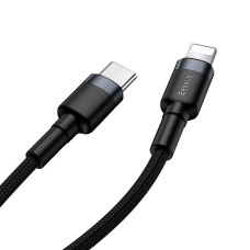 Baseus Cafule Cable Type-C to iP PD 18W 1m Gray+Black Baseus Cafule Cable Type-C to iP PD 18W 1m Gray+Black