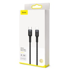 Baseus Cafule Cable Type-C to iP PD 18W 1m Gray+Black Baseus Cafule Cable Type-C to iP PD 18W 1m Gray+Black