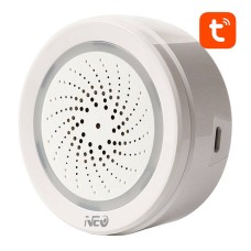 Smart Alarm Siren NEO NAS-AB02WT with Humidity Temperature Sensor, WiFi TUYA Smart Alarm Siren NEO NAS-AB02WT with Humidity Temperature Sensor, WiFi TUYA