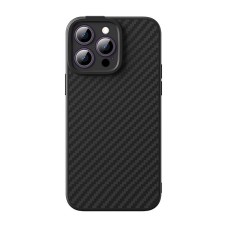 Magnetic Case Baseus Synthetic Fiber Series for iPhone 14 Pro (black)+ tempered glass + cleaning kit Magnetic Case Baseus Synthetic Fiber Series for iPhone 14 Pro (black)+ tempered glass + cleaning kit