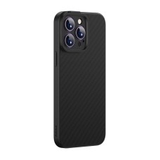 Magnetic Case Baseus Synthetic Fiber Series for iPhone 14 Pro (black)+ tempered glass + cleaning kit Magnetic Case Baseus Synthetic Fiber Series for iPhone 14 Pro (black)+ tempered glass + cleaning kit