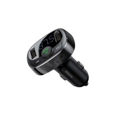 Baseus FM Transmitter T typed Bluetooth 2xUSB microSD (Black) Baseus FM Transmitter T typed Bluetooth 2xUSB microSD (Black)