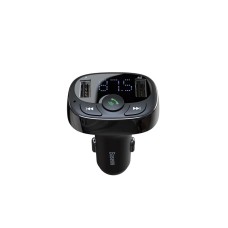 Baseus FM Transmitter T typed Bluetooth 2xUSB microSD (Black) Baseus FM Transmitter T typed Bluetooth 2xUSB microSD (Black)
