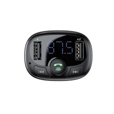 Baseus FM Transmitter T typed Bluetooth 2xUSB microSD (Black) Baseus FM Transmitter T typed Bluetooth 2xUSB microSD (Black)