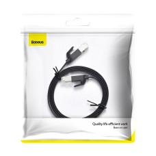 Baseus Cat 6 UTP Ethernet RJ45 Cable Flat 1m black Baseus Cat 6 UTP Ethernet RJ45 Cable Flat 1m black