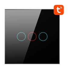 Smart Light Switch WiFi Avatto TS02-EU-B3 3 Way TUYA (black) Smart Light Switch WiFi Avatto TS02-EU-B3 3 Way TUYA (black)