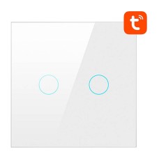 Smart Light Switch ZigBee Avatto LZTS02-EU-W2 2 Way No Neutral TUYA (white) Smart Light Switch ZigBee Avatto LZTS02-EU-W2 2 Way No Neutral TUYA (white)