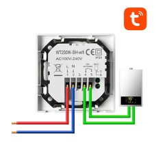 Inteligentny termostat Avatto WT200-BH-3A-W Bojler 3A WiFi TUYA Inteligentny termostat Avatto WT200-BH-3A-W Bojler 3A WiFi TUYA
